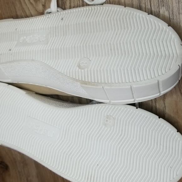 Mad Love Womens Fran Tan White Lace Up Wedge Sneakers Size 8 - Picture 8 of 11